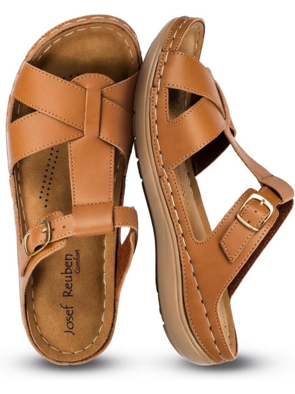 Stylish Open Toe Wedge Sandals for Women - Comfortable Buckle Design, Perfect